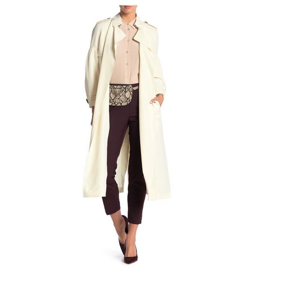 NWT Burberry Maythorne Silk Trench Coat